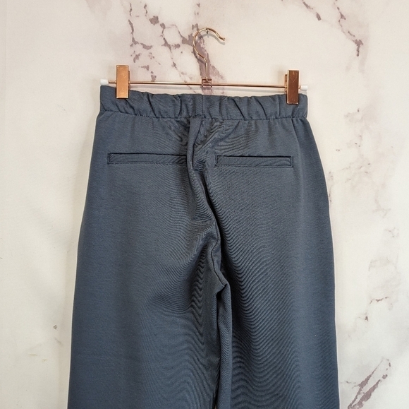 Everlane Dream Pant Dark Gray Slate Women High Rise Crop Pull On Ponte - Picture 12 of 15